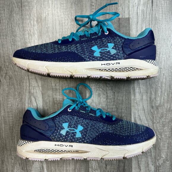 Under Armour Womens HOVR Intake 6 3026141-300 Blue Running Shoes Size 9 1/2 - Picture 2 of 9